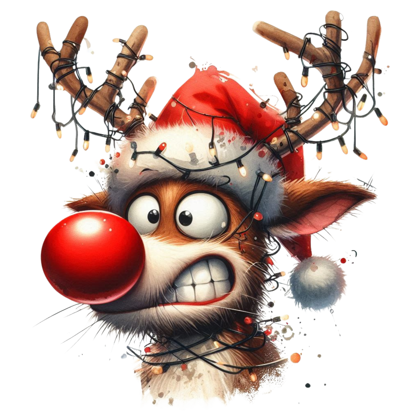 lustige Weihnachtstiere, Weihnachten, Lichterkette, Tiere, funny #9