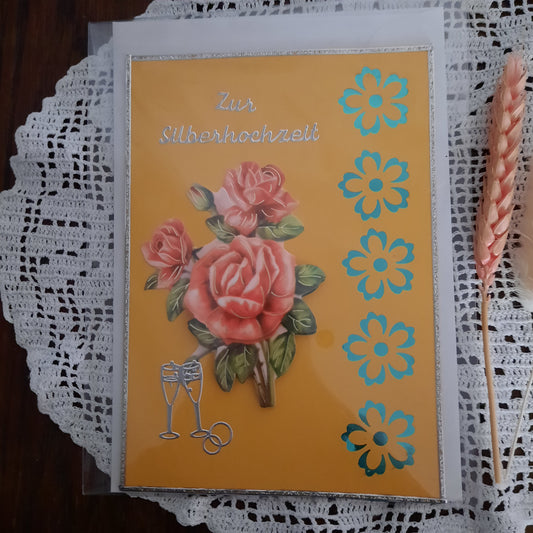 Karte zur Silbernen Hochzeit #1