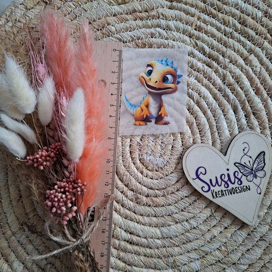 Bügelbild, Dino, süß