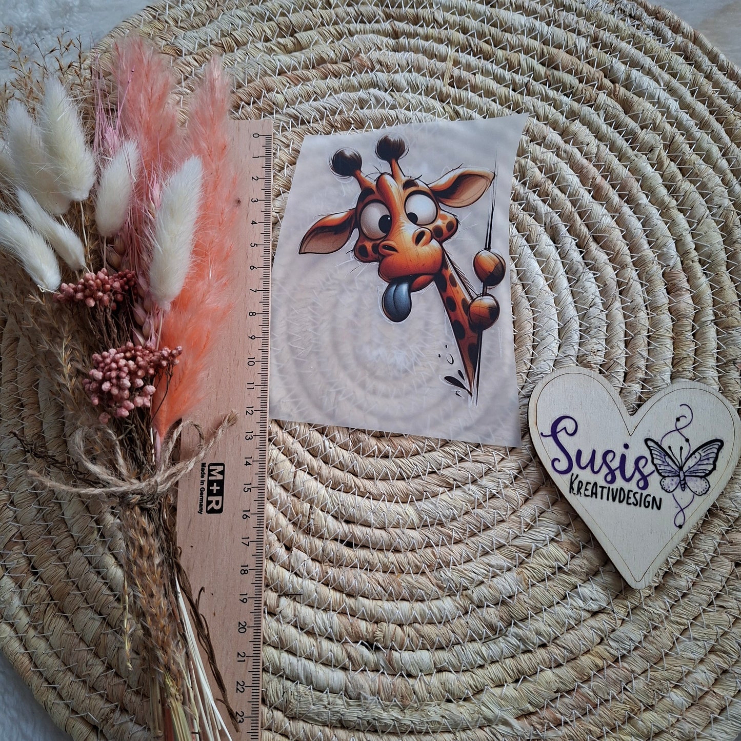 Bügelbild, Guck Guck Giraffe