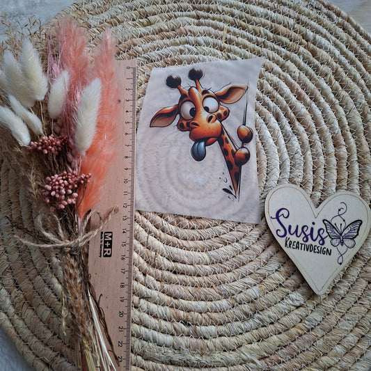Bügelbild, Guck Guck Giraffe