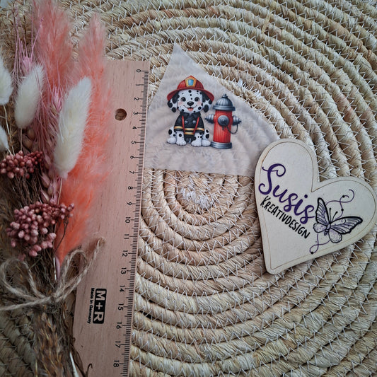 Bügelbild, Feuerwehrhund