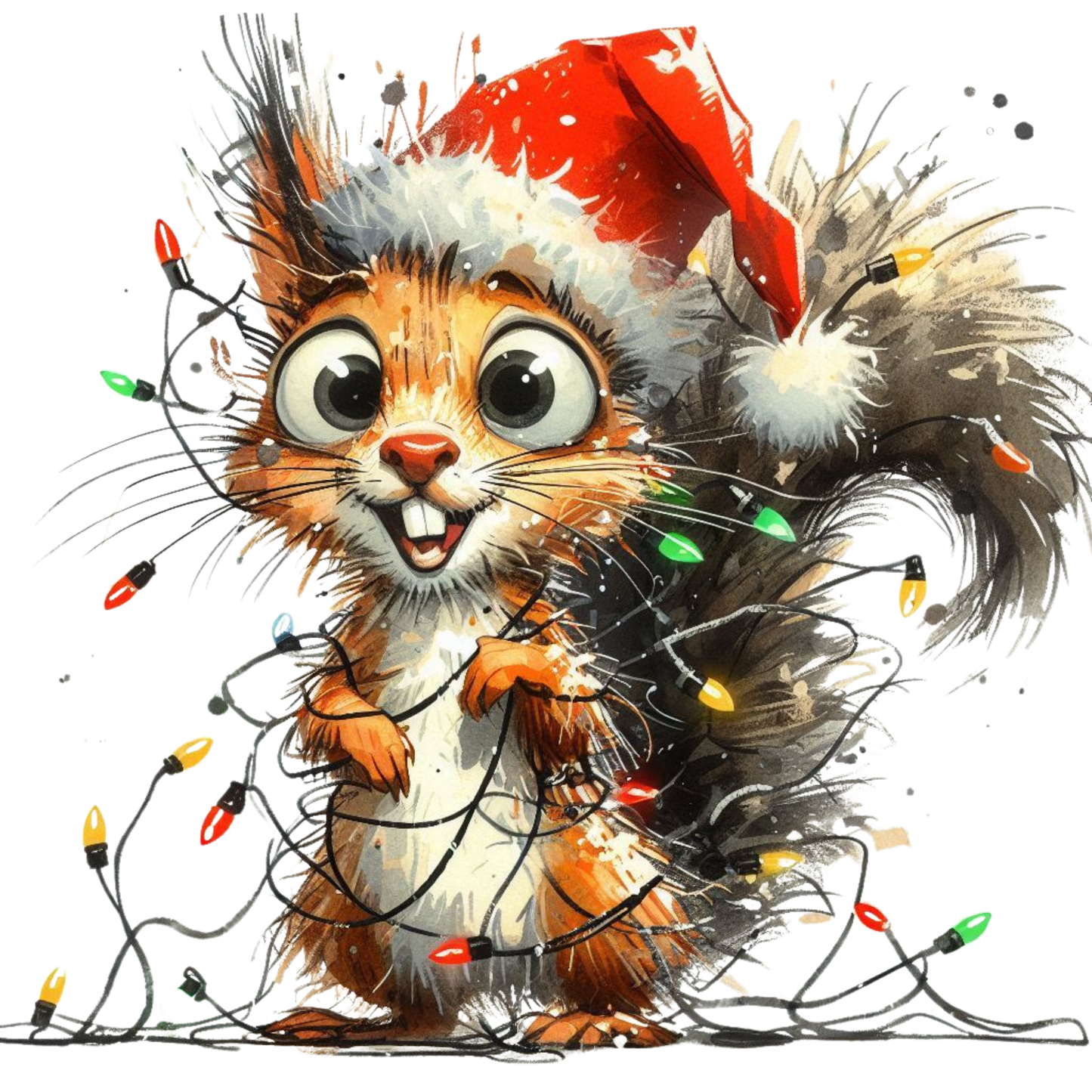 lustige Weihnachtstiere, Weihnachten, Lichterkette, Tiere, funny #13