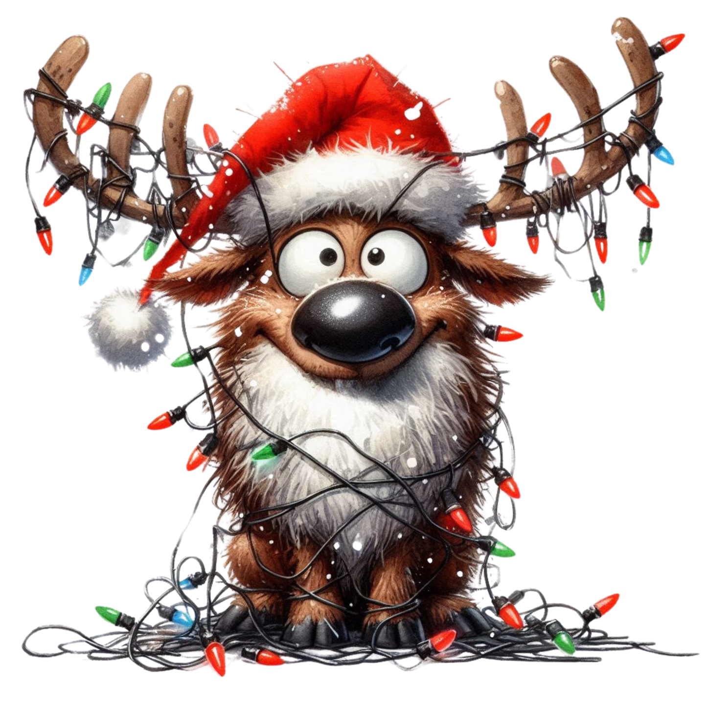 lustige Weihnachtstiere, Weihnachten, Lichterkette, Tiere, funny #16