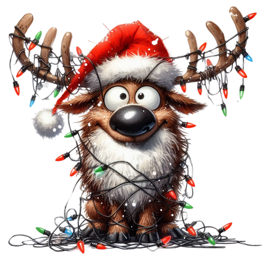 lustige Weihnachtstiere, Weihnachten, Lichterkette, Tiere, funny #16