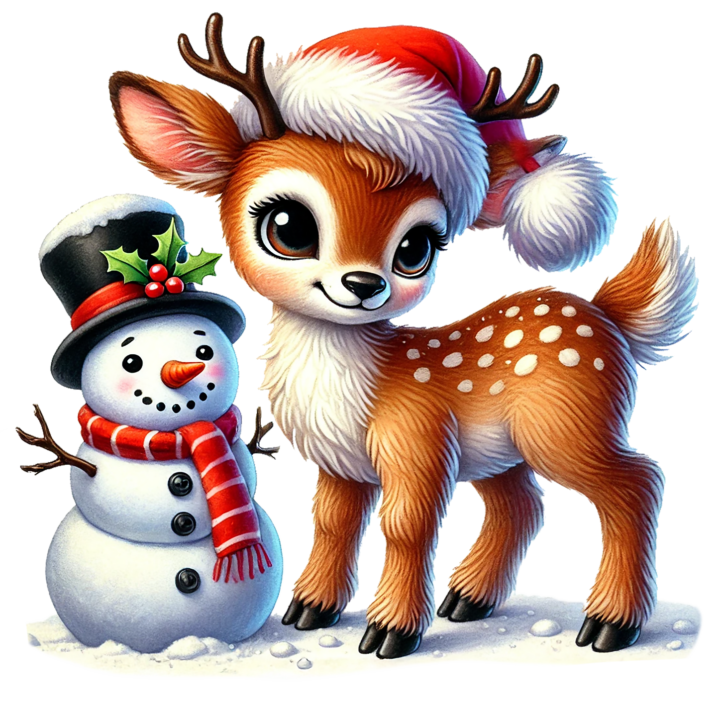 Rentier; Weihnachten; Schneemann; Winter; Schnee #2