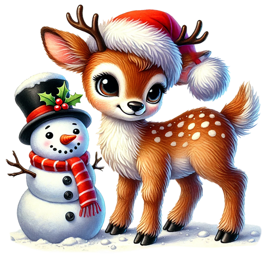 Rentier; Weihnachten; Schneemann; Winter; Schnee #2