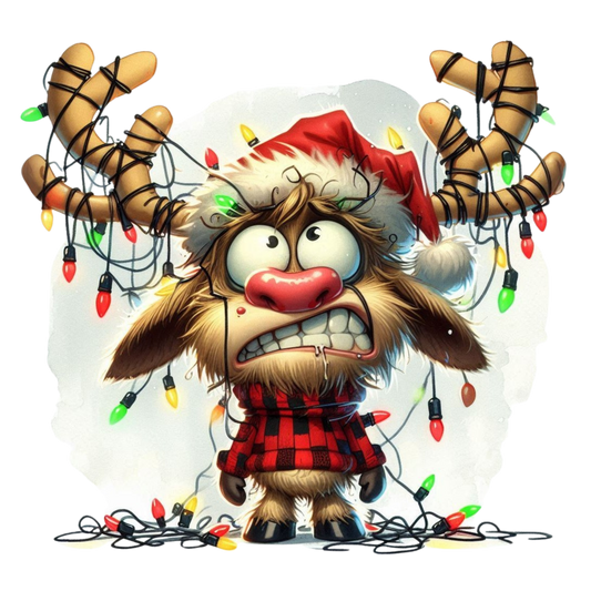 lustige Weihnachtstiere, Weihnachten, Lichterkette, Tiere, funny #2