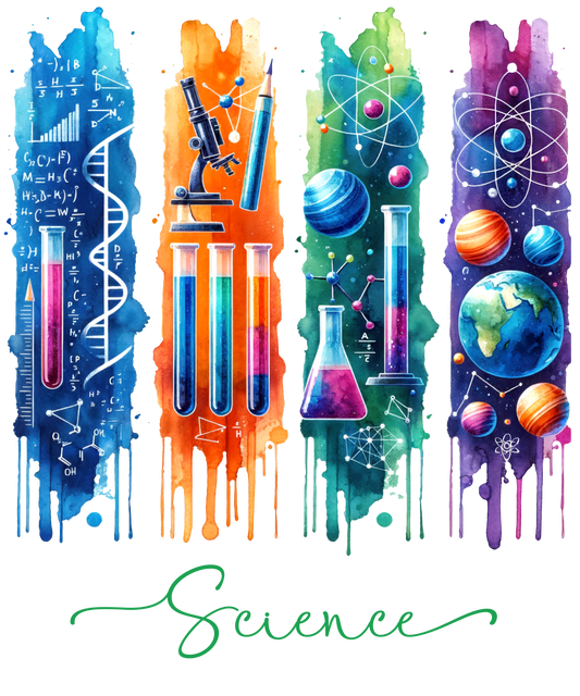 Bügelbild, Streifen, Weltall, Physik, Chemie, bunt