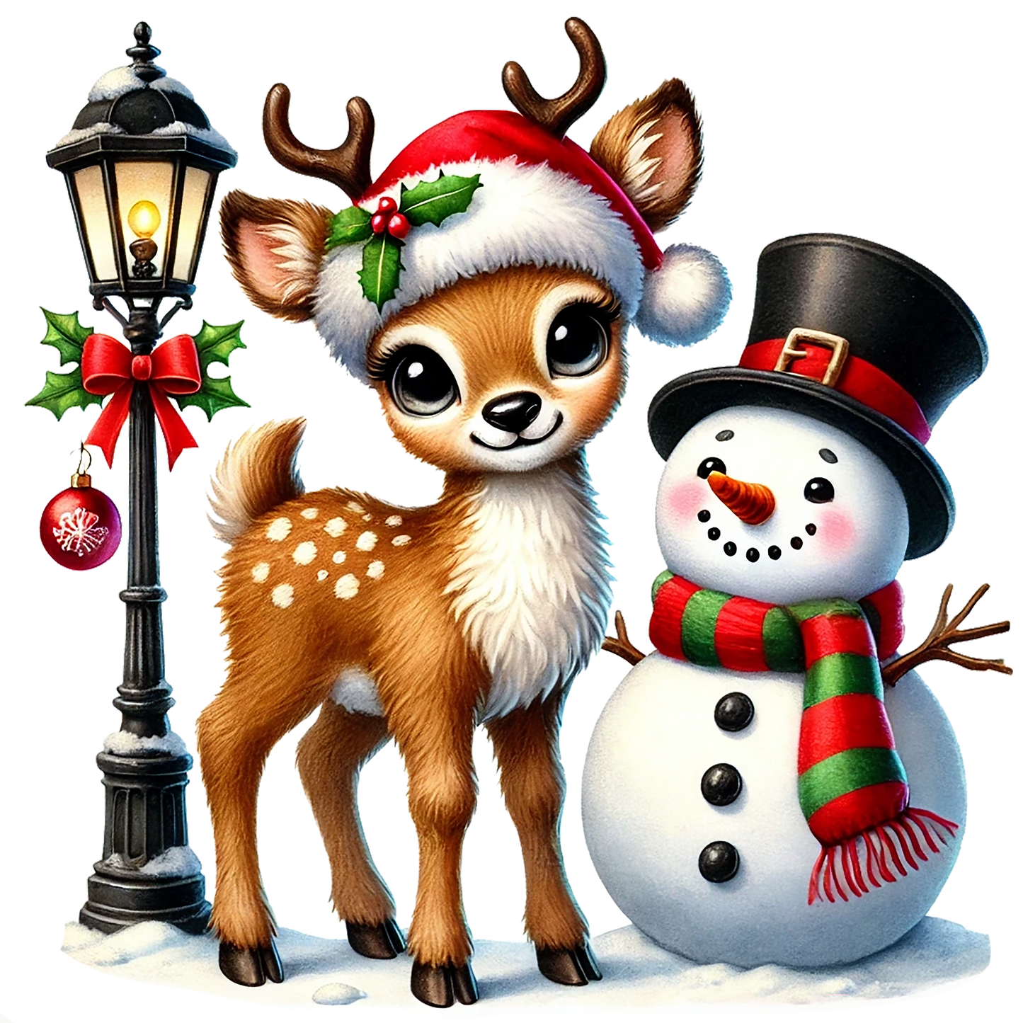 Rentier; Weihnachten; Schneemann; Winter; Schnee #3