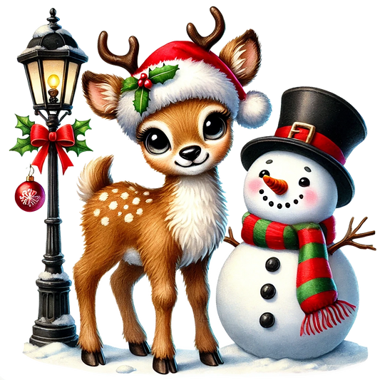 Rentier; Weihnachten; Schneemann; Winter; Schnee #3