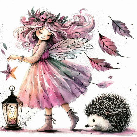 Herbstfee mit Igel #4