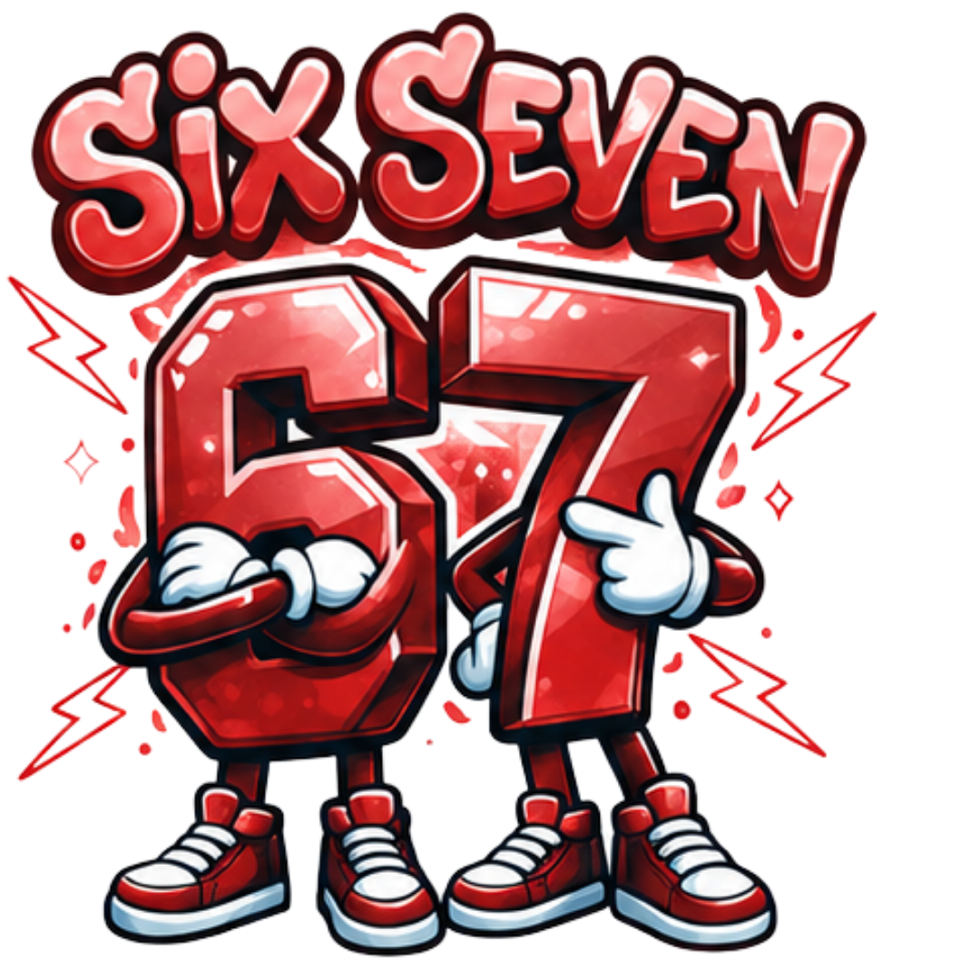 Bügelbild SixSeven, 67, bunt, farbig, cool #2