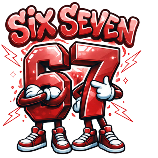 Bügelbild SixSeven, 67, bunt, farbig, cool #2