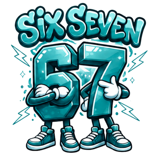 Bügelbild SixSeven, 67, bunt, farbig, cool #1