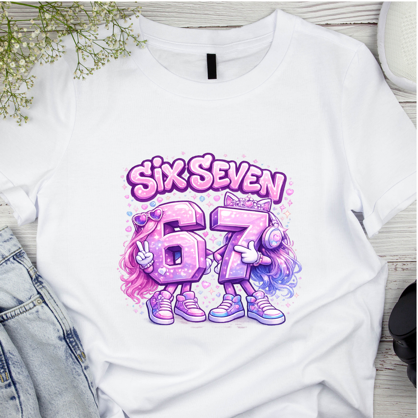 Bügelbild SixSeven, 67, bunt, farbig, cool #12