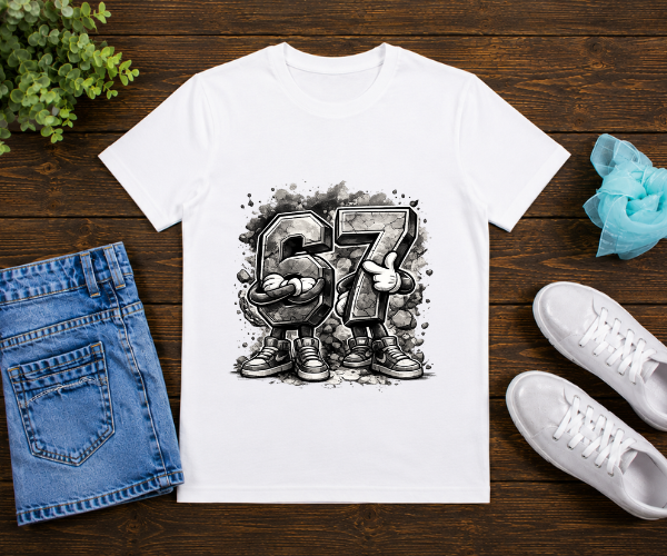 Bügelbild SixSeven, 67, bunt, farbig, cool #8