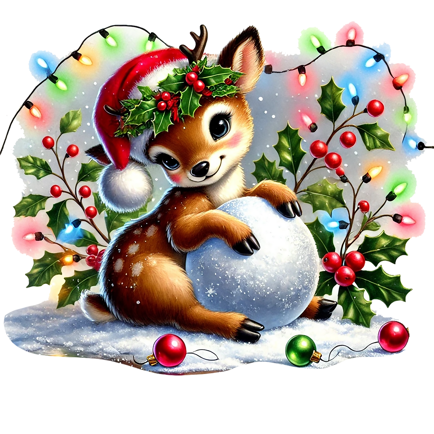 Rentier; Weihnachten; Schneemann; Winter; Schnee #4