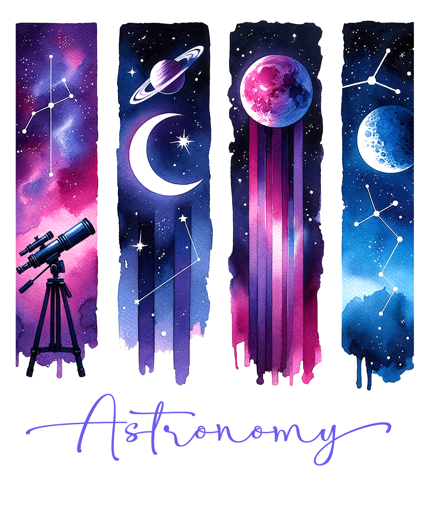 Bügelbild, Streifen, Astronomie, Astro, bunt, Stripes