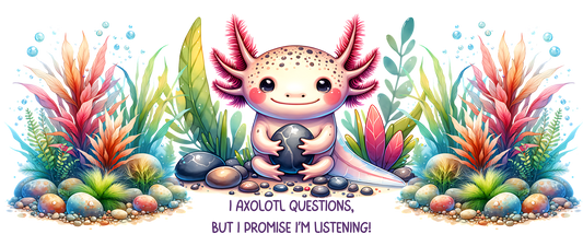 Tassendesign "Axolotl" bunt Rub on, Sublimation