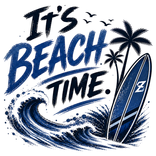 Beachtime, Surfbrett, Wellen, It´s Beachtime, blau, Sommer