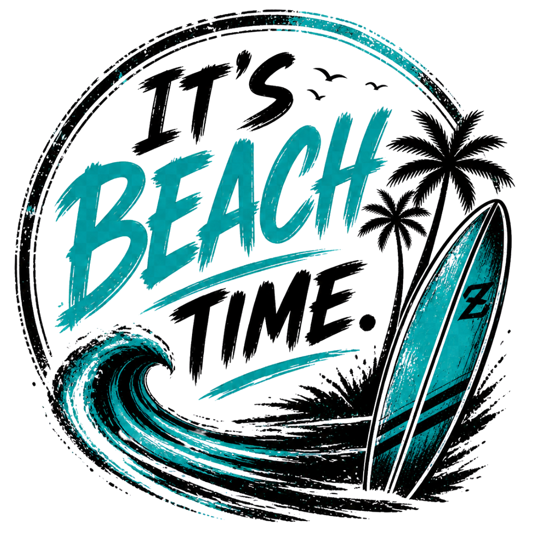 Beachtime, Surfbrett, Wellen, It´s Beachtime, türkis, Sommer