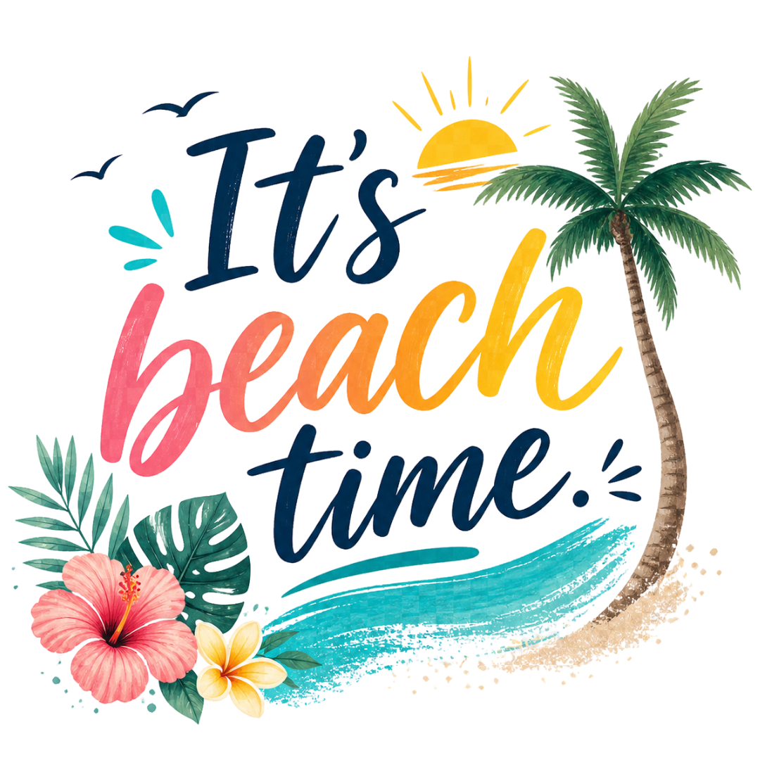 Beachtime, Surfbrett, Wellen, It´s Beachtime, bunt, Sommer