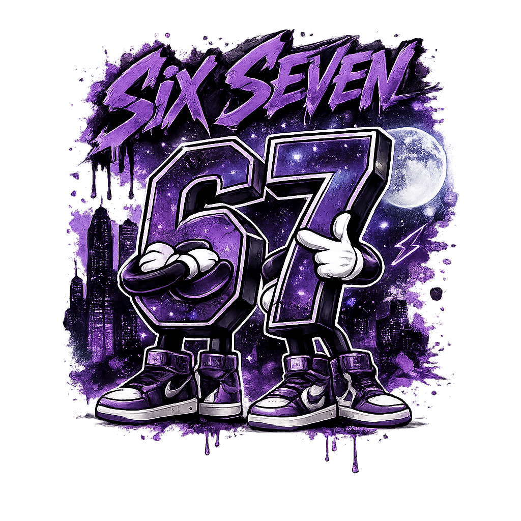 Bügelbild SixSeven, 67, bunt, farbig, cool #9