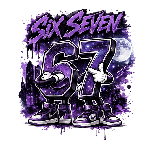 Bügelbild SixSeven, 67, bunt, farbig, cool #9
