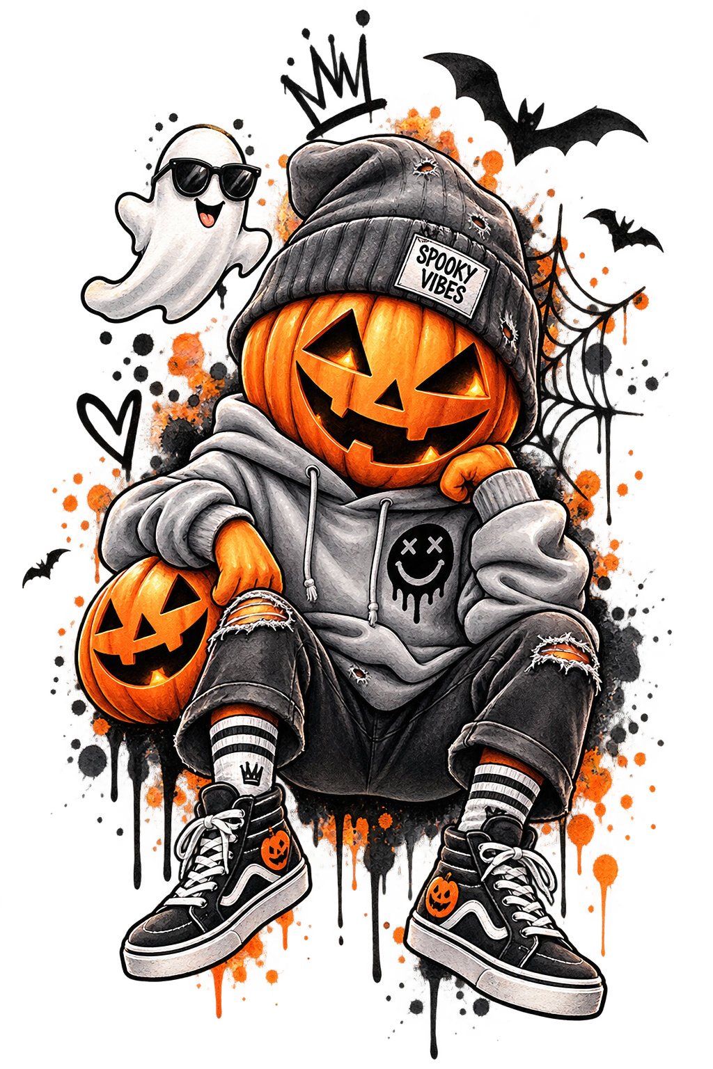 Bügelbild Halloween Skelett #3