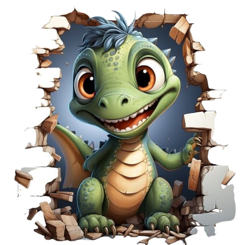 3D Wand Dino