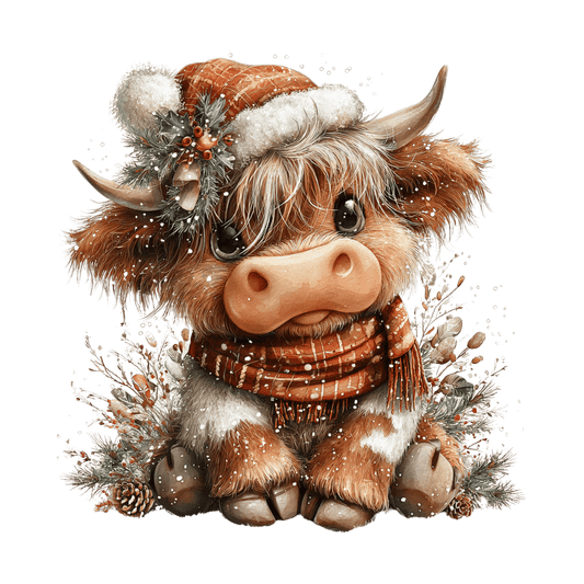 Highland Kuh, Winter Weihnachten #11