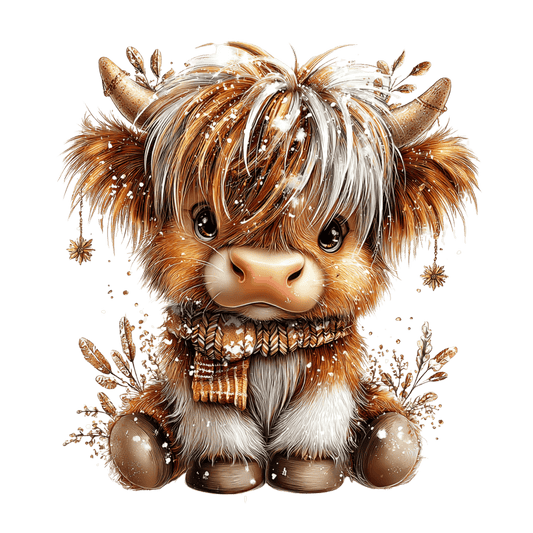 Highland Kuh, Winter Weihnachten #12