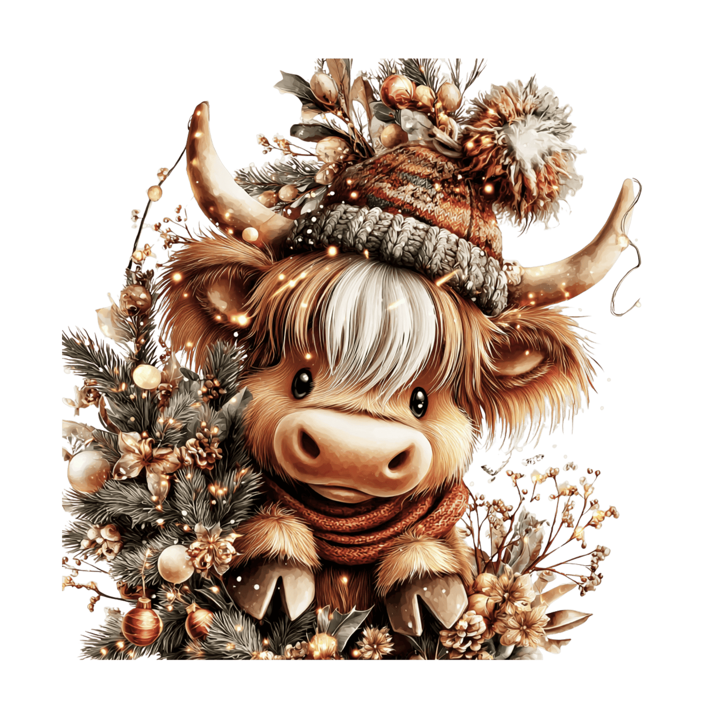 Highland Kuh, Winter Weihnachten #14