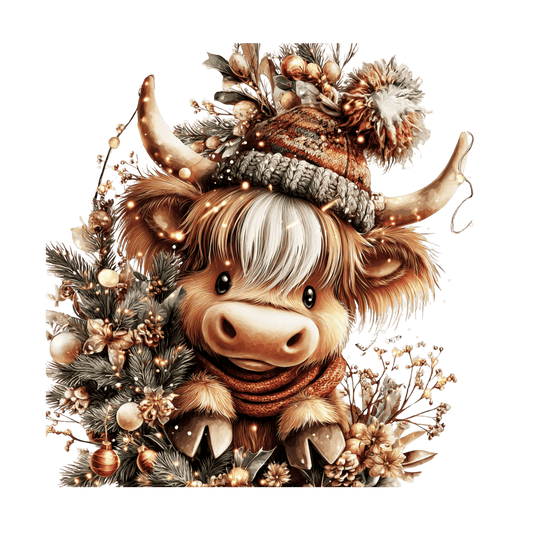 Highland Kuh, Winter Weihnachten #14