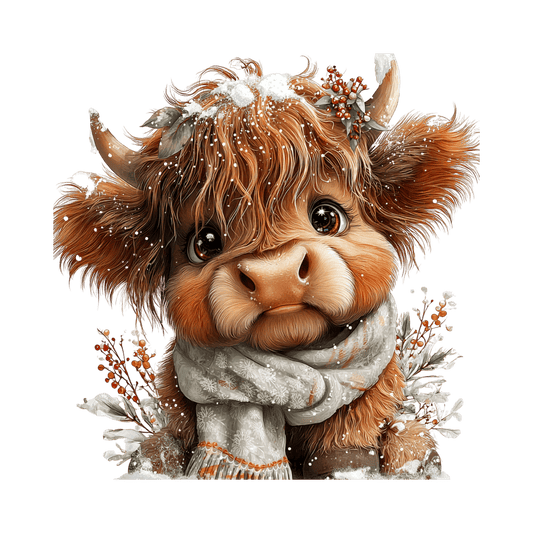 Highland Kuh, Winter Weihnachten #15