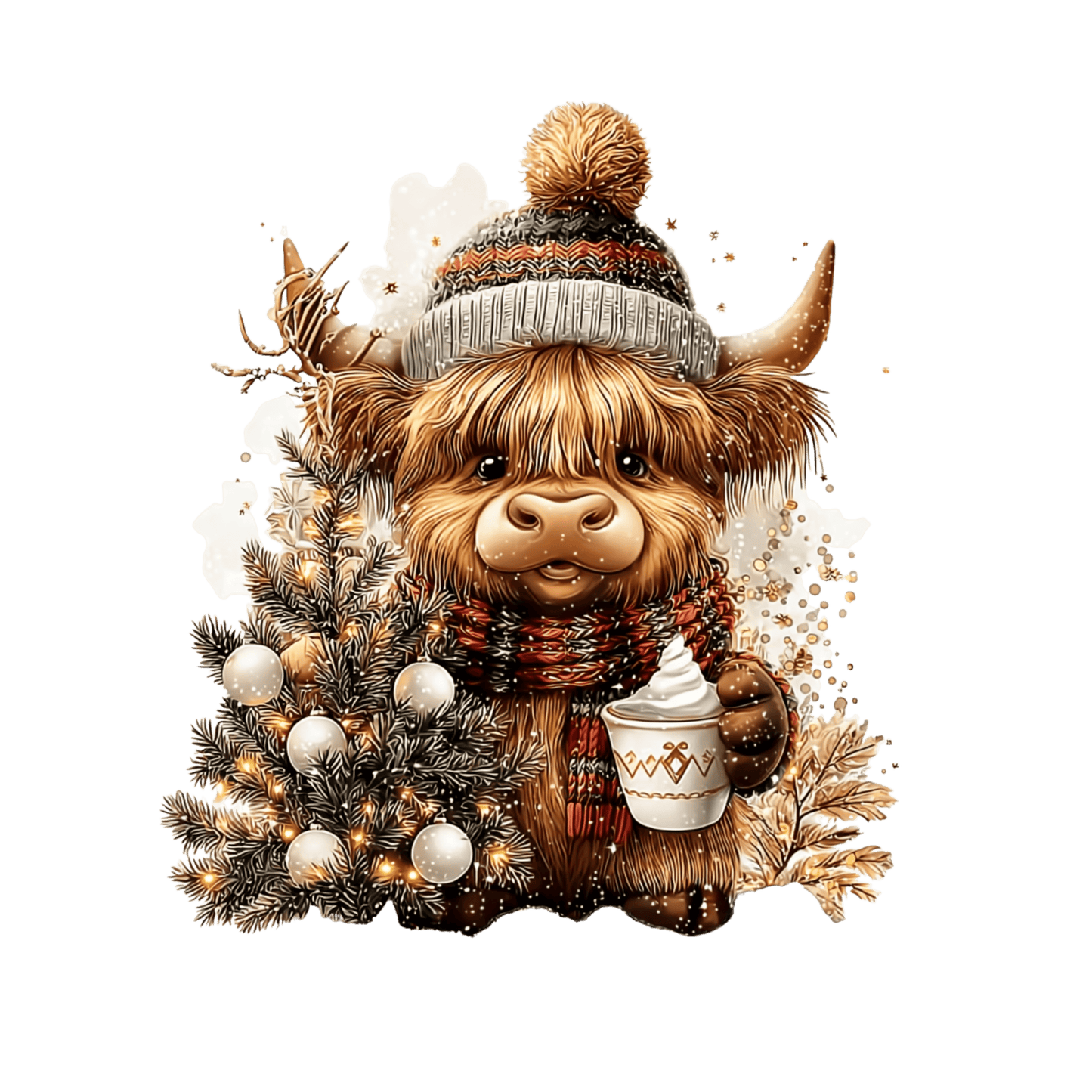 Highland Kuh, Winter Weihnachten #3