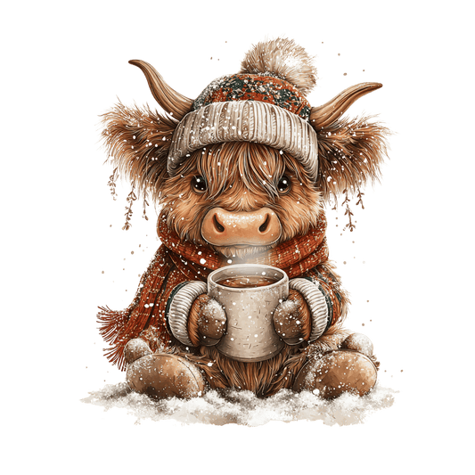 Highland Kuh, Winter Weihnachten #4