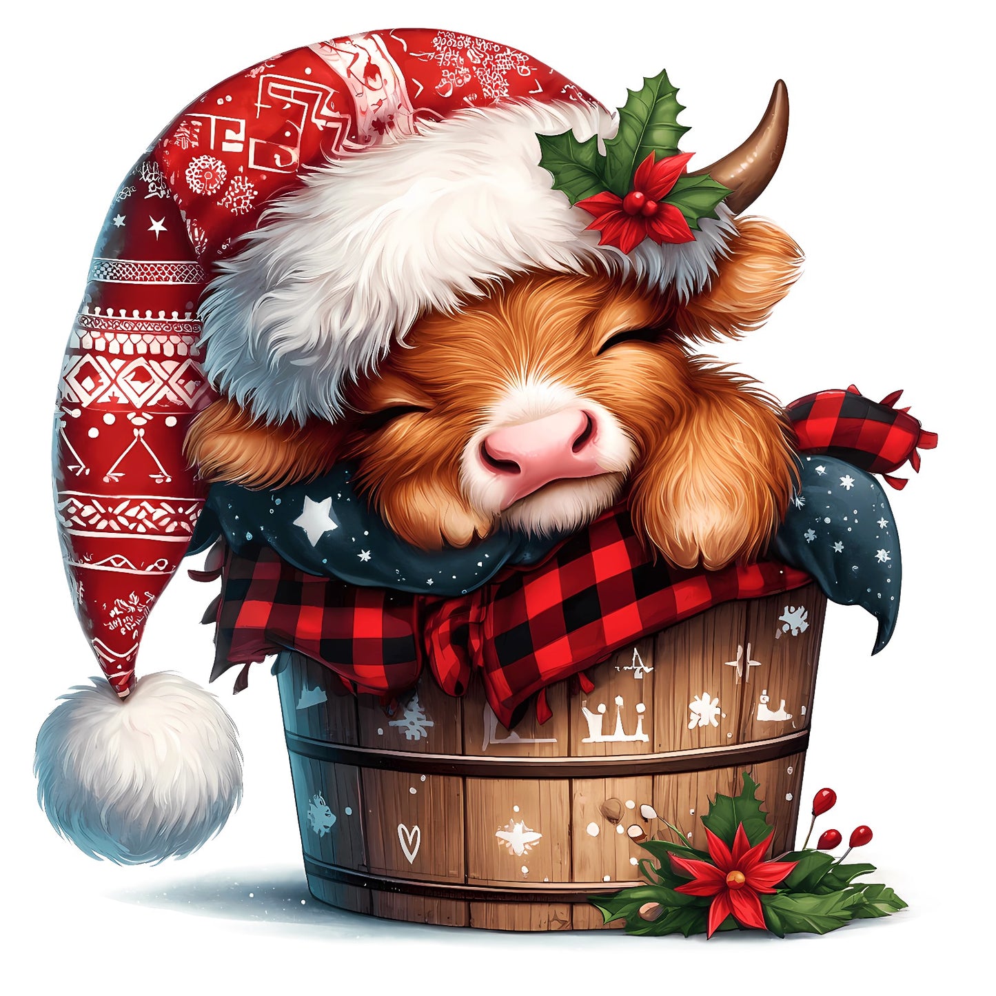 Weihnachtstiere Kuh#4