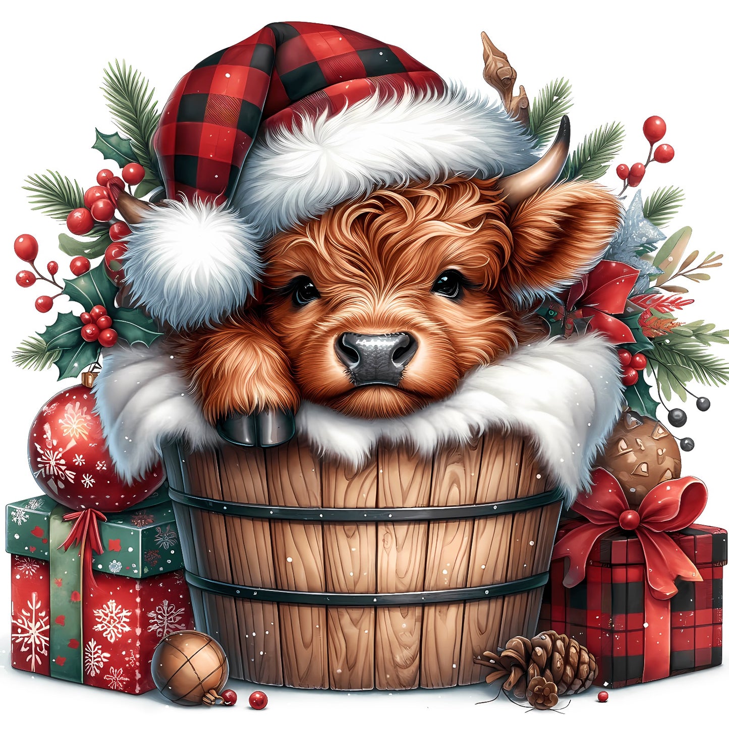 Weihnachtstiere Kuh#7