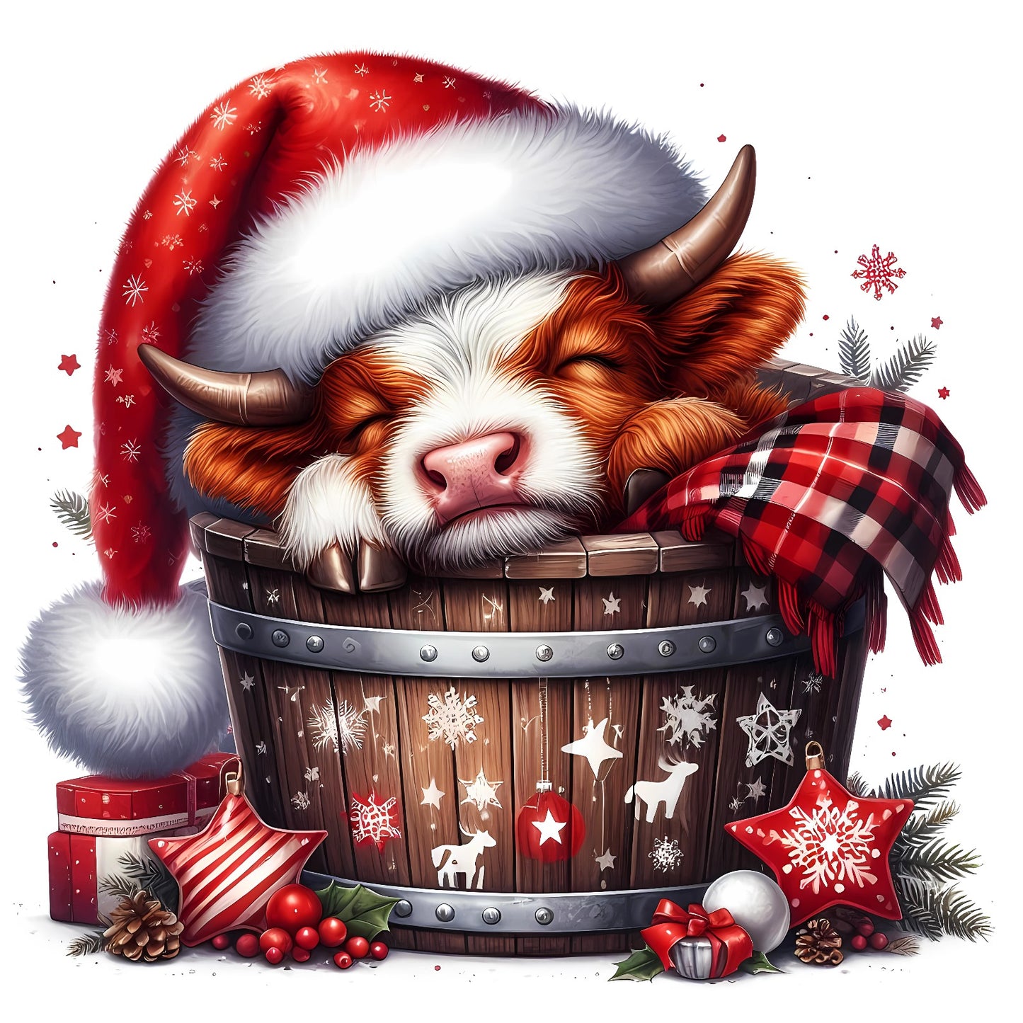 Weihnachtstiere Kuh#17