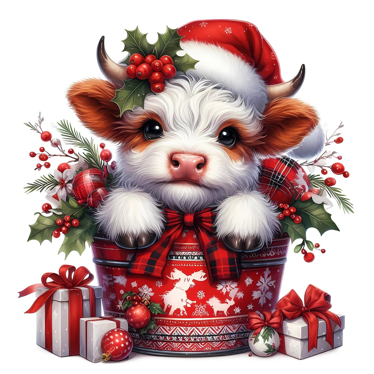 Weihnachtstiere Kuh#25