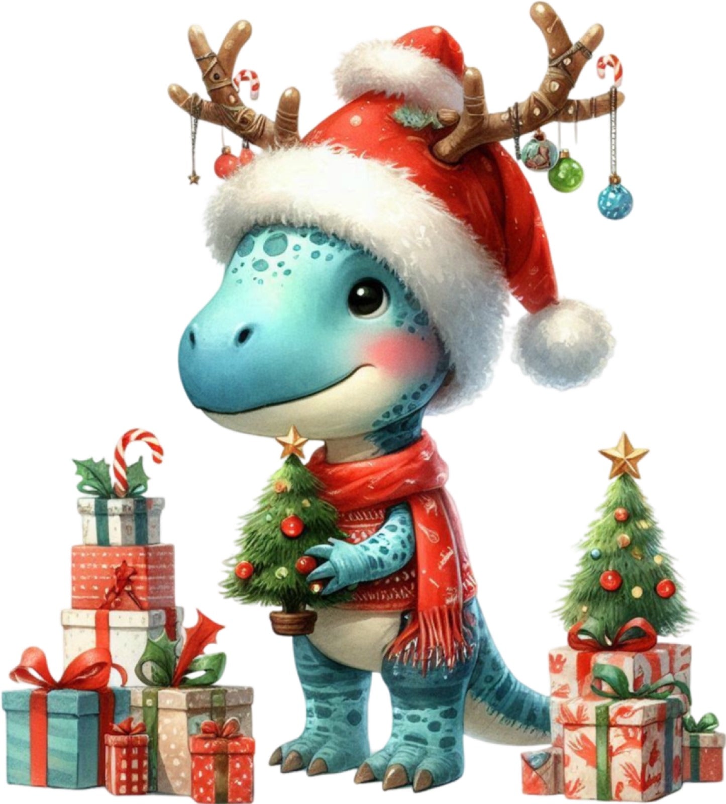 Weihnachtstiere Dino#2