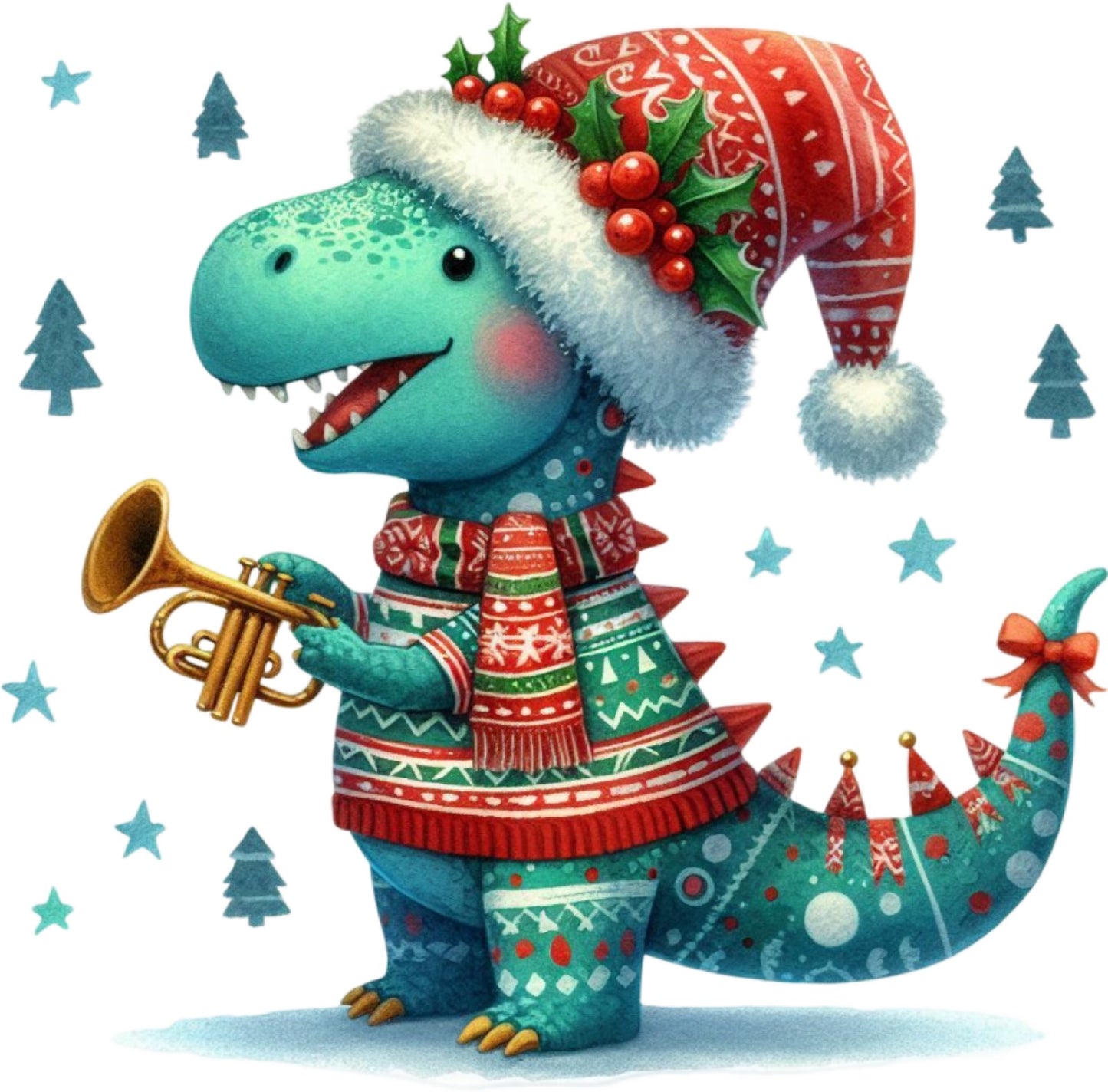 Weihnachtstiere Dino#3