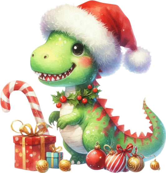 Weihnachtstiere Dino#11