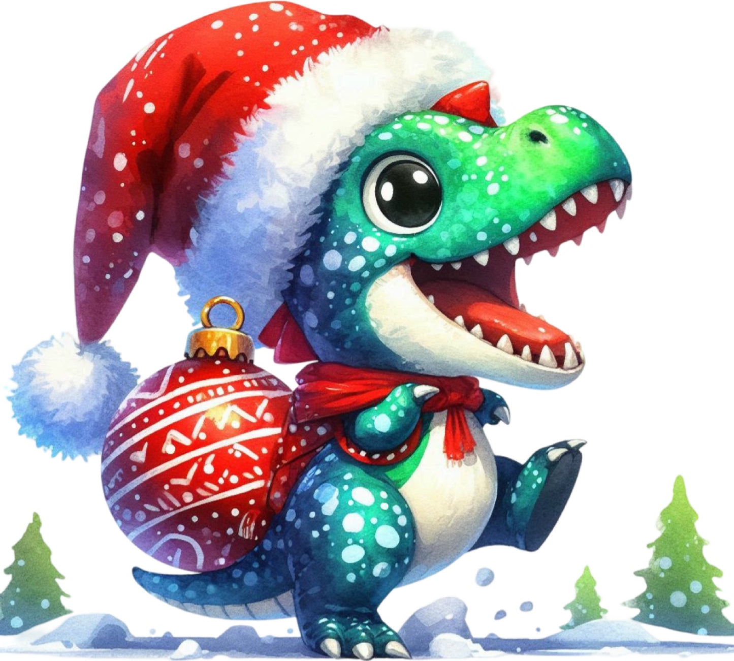 Weihnachtstiere Dino#19