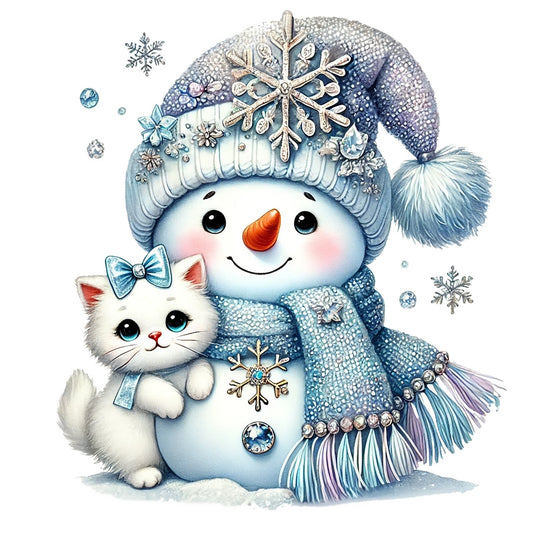 Schneemann blau; Winter; Weihnachten #2