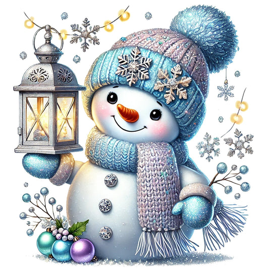 Schneemann blau; Winter; Weihnachten #8