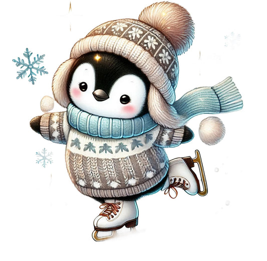 Pinguine; Winter; Weihnachten; bunt #12