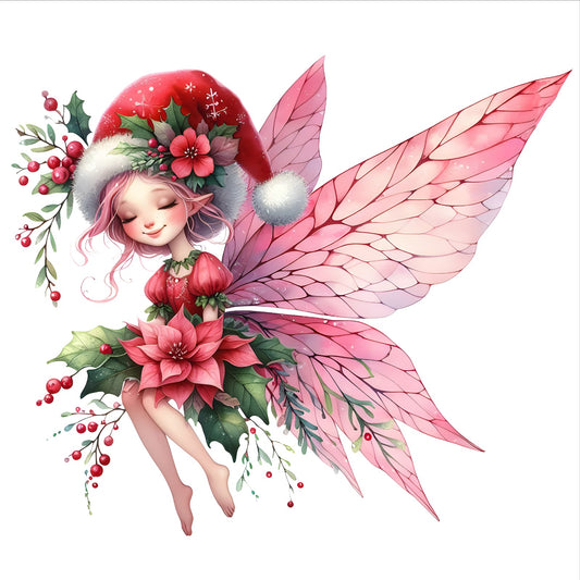 Weihnachtsfee rot, Weihnachten, Christmas, Fee #5